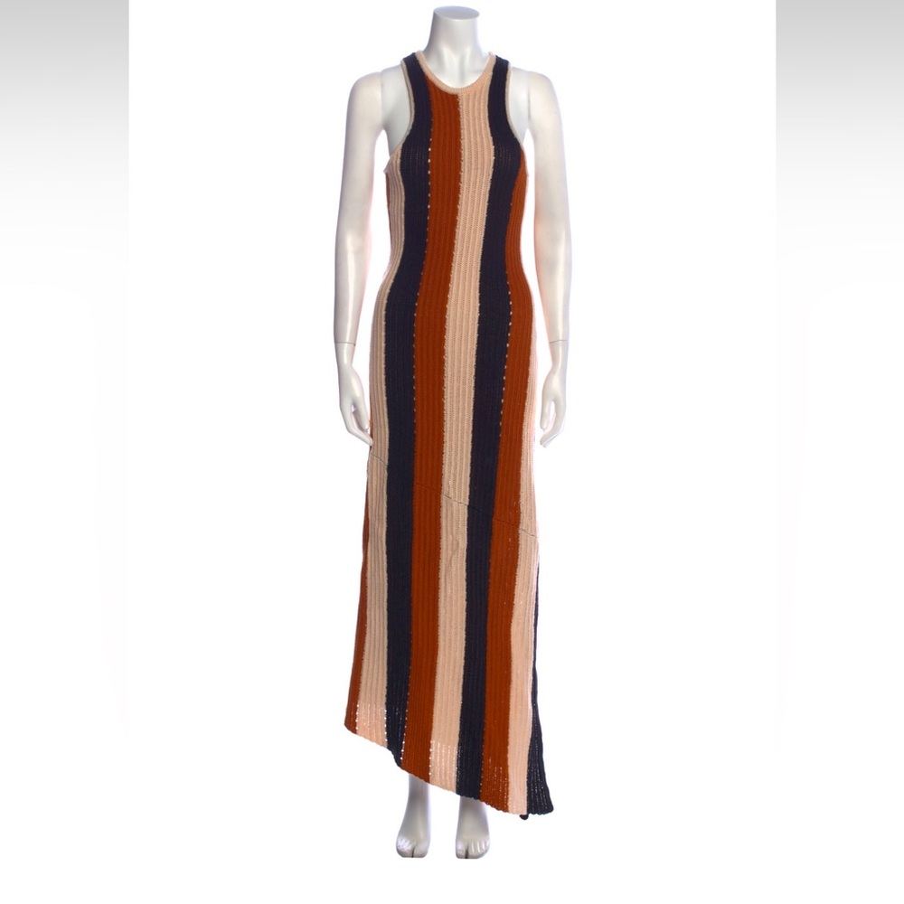 A.L.C. Marco Striped Knit Maxi Dress